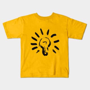 Lightbulb On - A Pop of Color Edition Kids T-Shirt